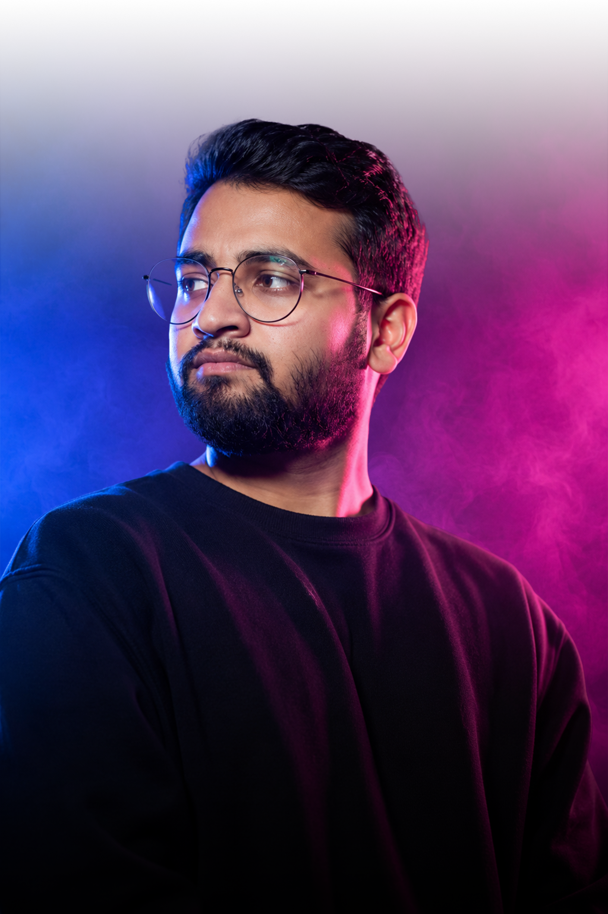 Akchat Bhargava — professional headshot of a 2D/3D animator, motion graphic designer and ad designer, Founder & CEO of AB DZINR
